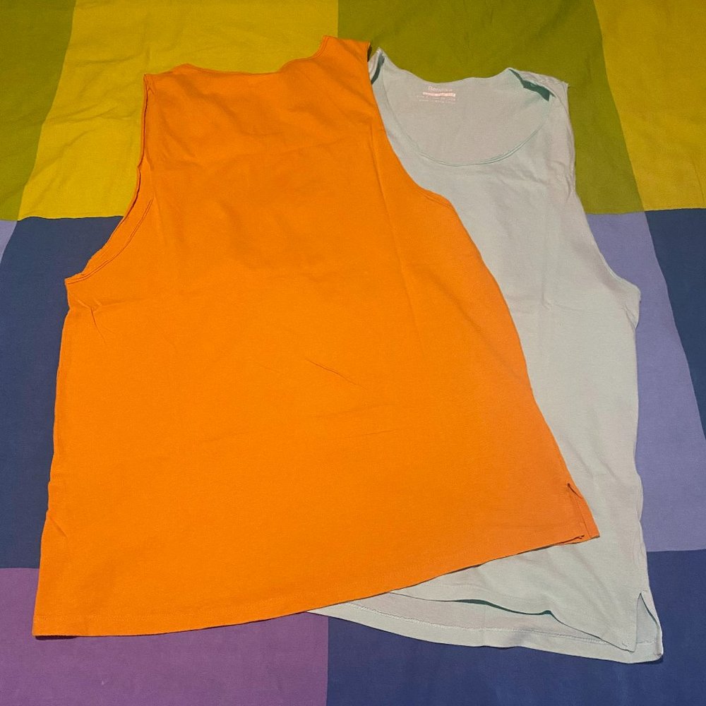 NWOT BERSHKA Mustard & Teal Summer Tanks $12 for 2 / $8 for each
